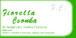 fiorella csonka business card
